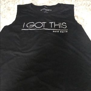 Black Pure Barre tank